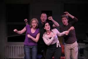 L to R: Amy Justman as Heidi, Benjamin Howes as Jeff, Ben Nordstrom as Hunter and Stephanie D'Abruzzo as Susan. ©Photo by Jerry Naunheim Jr. @ BroadwayWorld L to R: Amy Justman as Heidi, Benjamin Howes as Jeff, Ben Nordstrom as Hunter and Ste Photo
