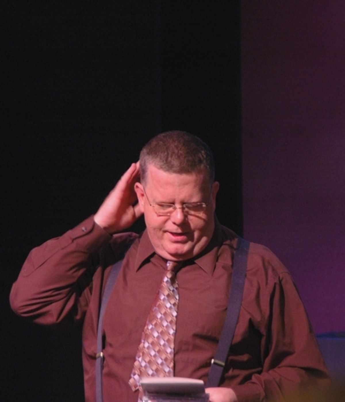 James Morgan (Producing/Artistic Director) starts the evening at 