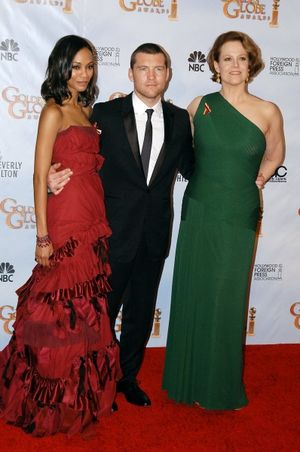 Zoe Saldana, actor Sam Worthington and actress Sigourney Weaver @ BroadwayWorld Zoe Saldana, actor Sam Worthington and actress Sigourney Weaver Photo