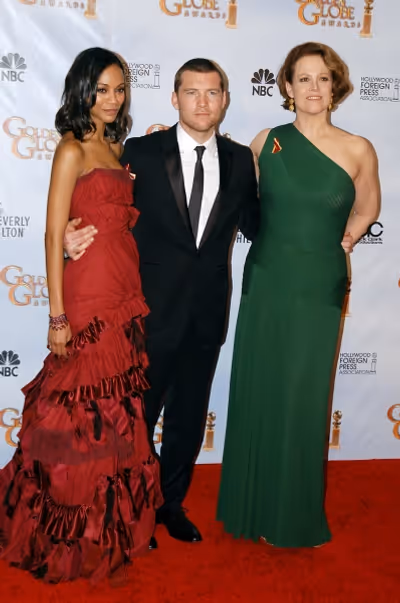  Zoe Saldana, actor Sam Worthington and actress Sigourney Weaver  Photo