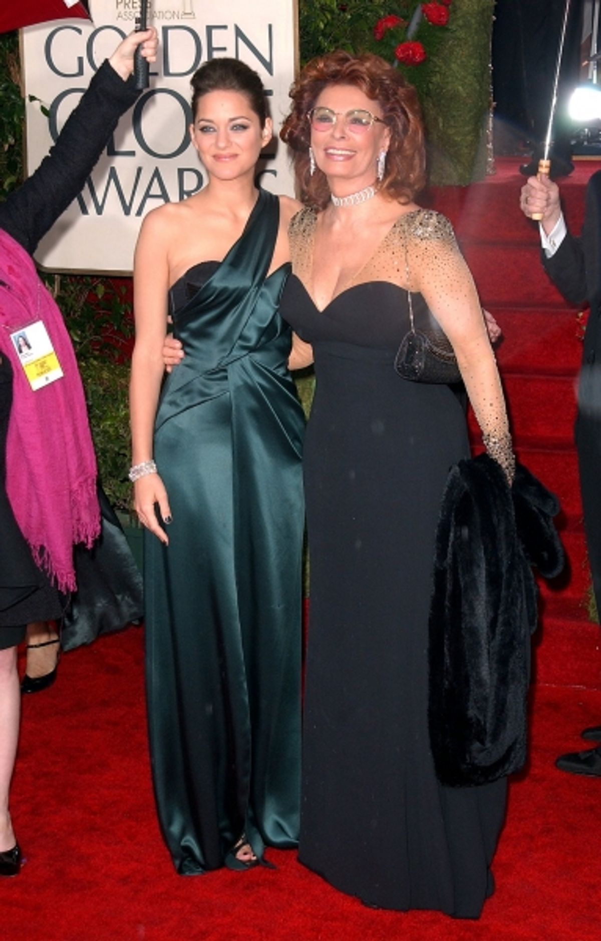  Marion Cotillard and Sophia Loren at 