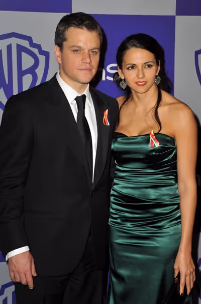  Matt Damon and Luciana Barroso  Photo