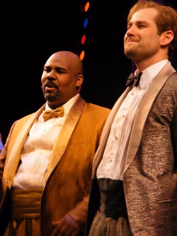 James Monrow Iglehart and Chad Kimball Photo