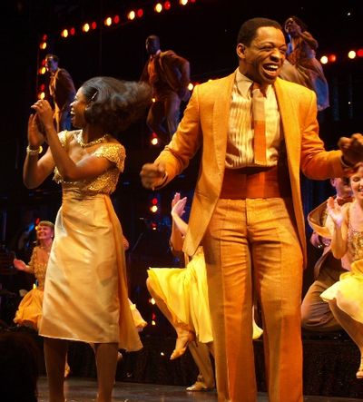 Montego Glover and Derrick Baskin Dance to the Finale
 Photo