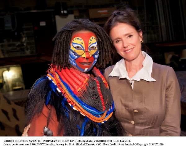 Photo Flash: Whoopi Goldberg in Rehearsal & Performance for Cameo Appearance on Broadway's THE LION KING  Image