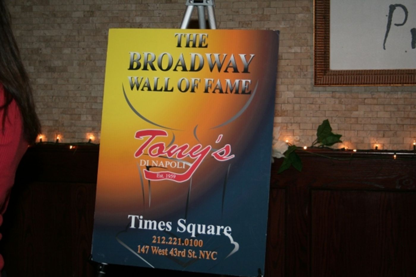 Photo Coverage: Richard Thomas Joins Broadway Wall of Fame at Tony's di Napoli Photo Coverage: Richard Thomas Joins Broadway Wall of Fame at Tony's di Napoli Image