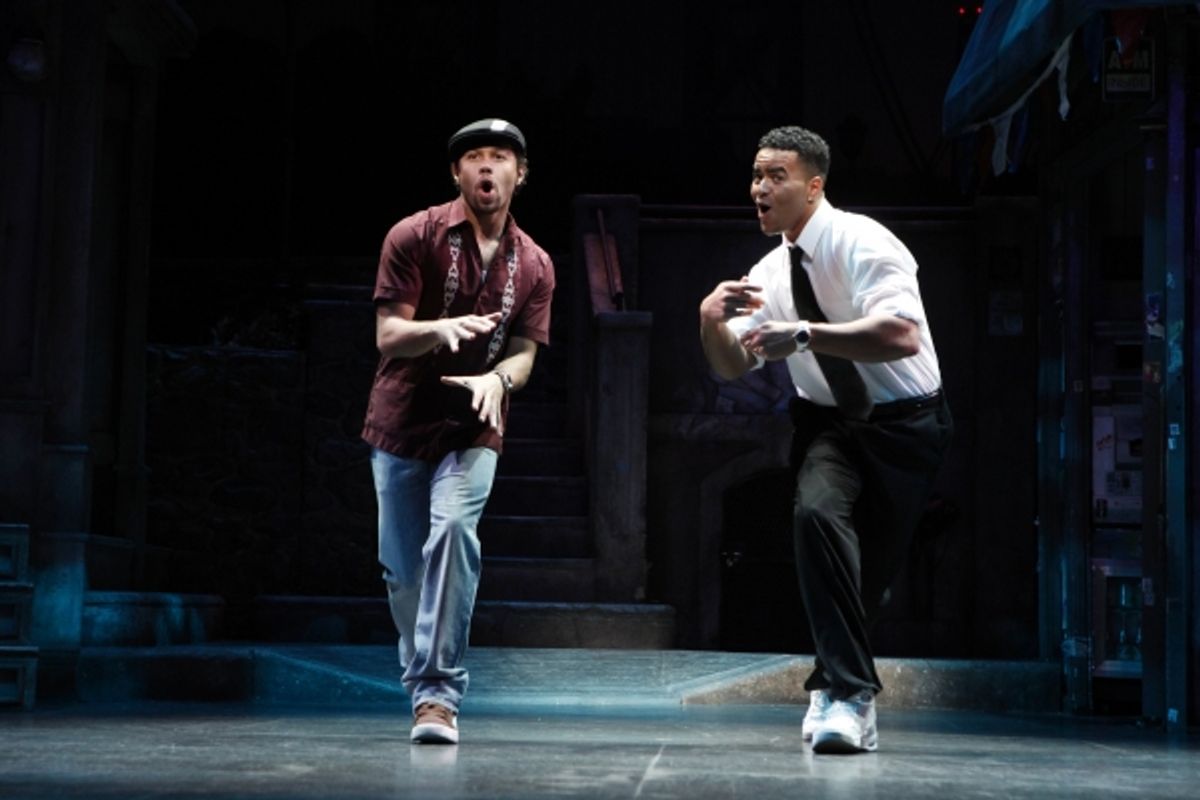 Corbin Bleu and Christopher Jackson at 