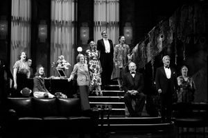 Victor Garber with ensemble cast members: Harriet Harris, Brooks Ashmanskas, Holley Fain, Lisa Banes, Pamela Jane Gray, James Joseph O'Neil, Nancy Carroll, Richard Poe & Alice Duffy @ BroadwayWorld Victor Garber with ensemble cast members: Harriet Harris, Brooks Ashmanskas, Holley F Photo