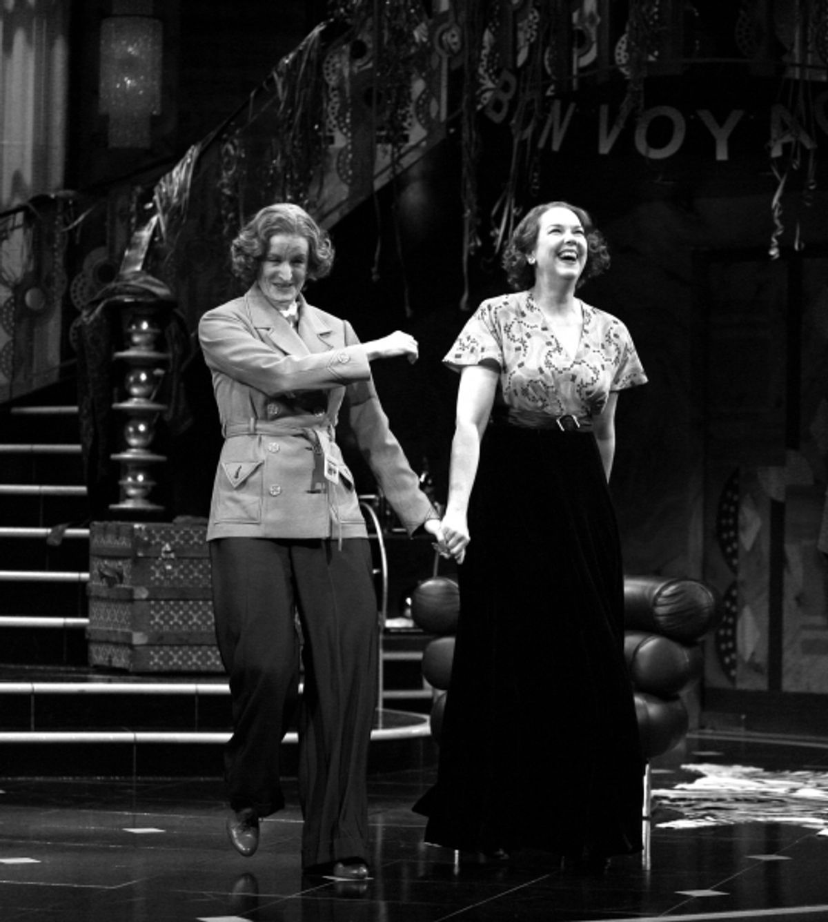 Lisa Banes and Harriet Harris at 