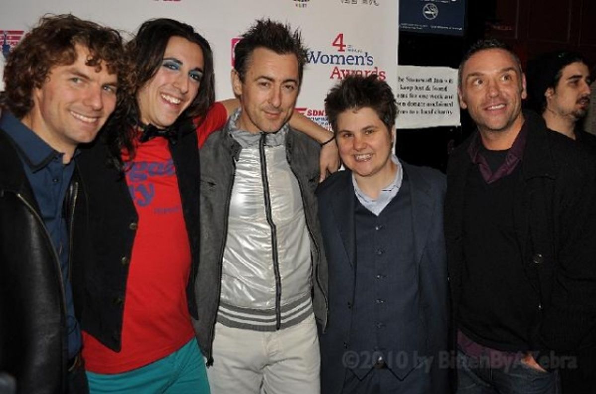 Lance Horne, Marti Gould Cummings, Alan Cumming, Yetta Kurland, & Tiger Martina at 