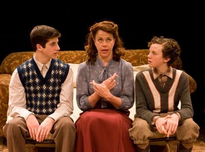 Steven Kaplan as Jay, Jennifer Regan as Bella and Austyn Myers as Arty Photo