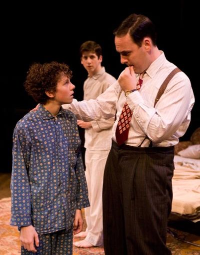  Austyn Myers as Arty, Steven Kaplan as Jay and Jeffrey M. Bender as Louie Photo