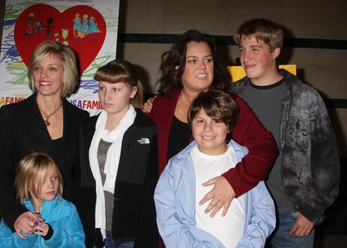 Kelli O'Donnell , Rosie O'Donnell, and their children, Vivienne, Chelsea, Blake, and Parker