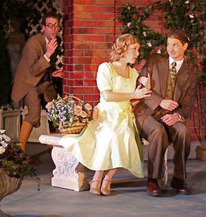 Jim McCance (Jeeves), Christian Gray (Bertie), & Kevin McKillip (Gussie) Photo