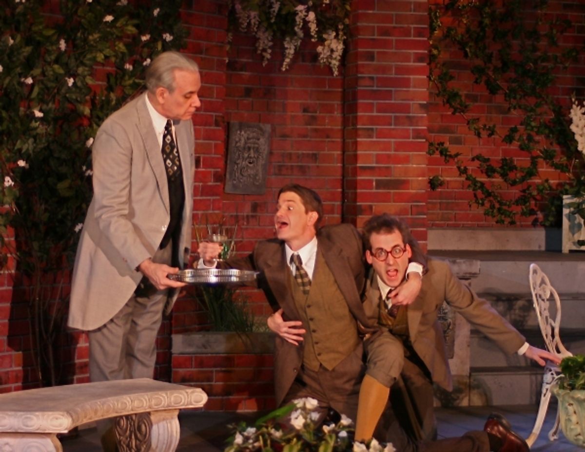 Kevin McKillip (Gussie), Melanie Keller (Madeline) & Christian Gray (Bertie) at 