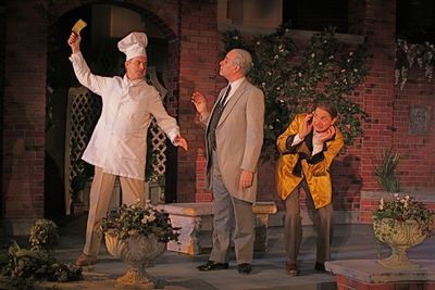 James Leaming (Anatole), Jim McCance (Jeeves) & Christian Gray (Bertie) Photo