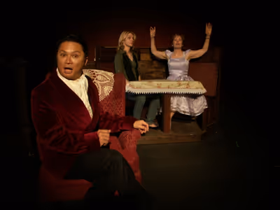 Alec Mapa, Rhea Seehorn and Christine Estabrook Photo