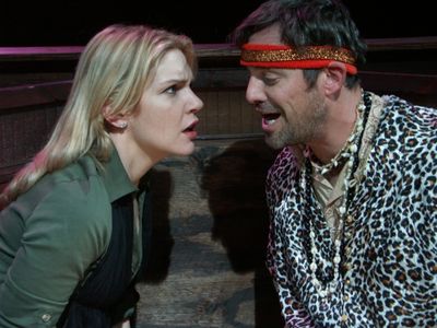 Rhea Seehorn and Nicholas Brendon Photo