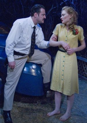 Denny Bess as Randy and Wrenn Schmidt as Jessie Photo