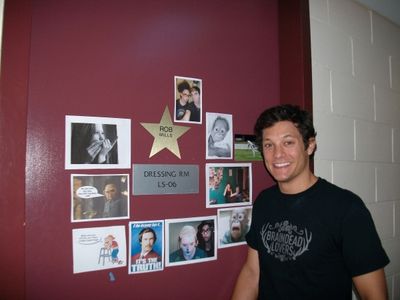 Rob Mills Outside his Dressing Room Door Photo