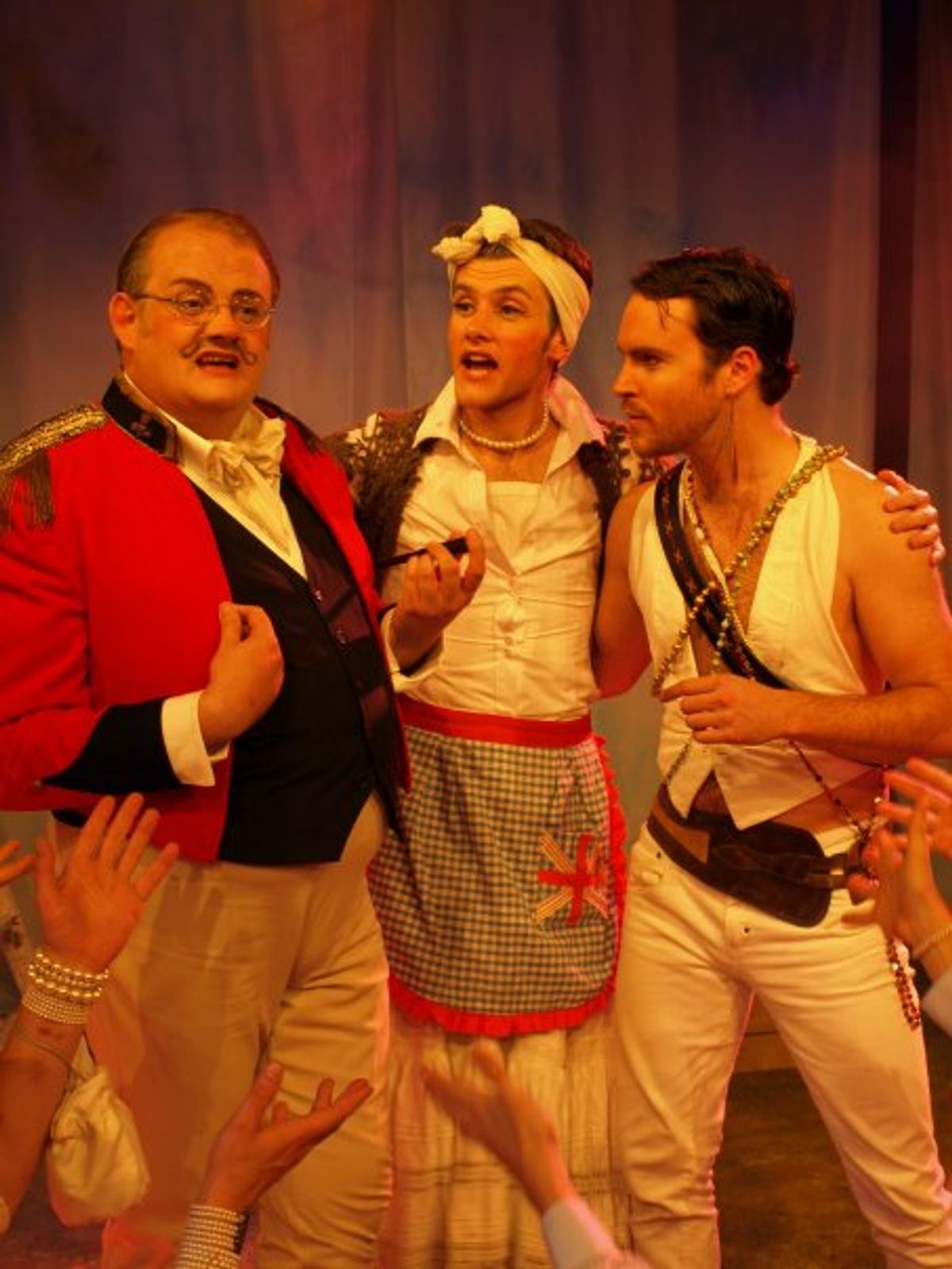 Fred Broom (Major-General), Samuel Holmes (Ruth) and Alan Winner (Pirate King) at 