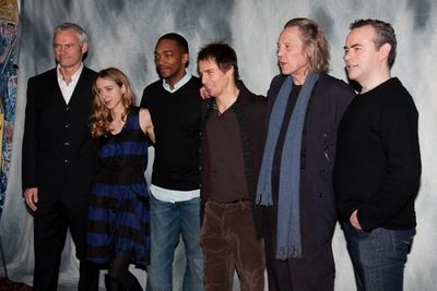 Martin McDonagh, Zoe Kazan, Anthony Mackie, Sam Rockwell, Christopher Walken, and Joh Photo