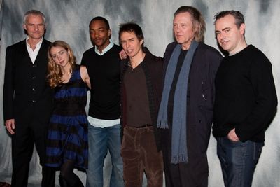 Martin McDonagh, Zoe Kazan, Anthony Mackie, Sam Rockwell, Christopher Walken, and Joh Photo
