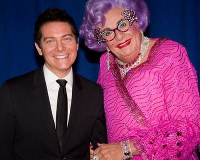 Michael Feinstein and Dame Edna Photo