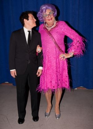 Michael Feinstein and Dame Edna @ BroadwayWorld Michael Feinstein and Dame Edna Photo