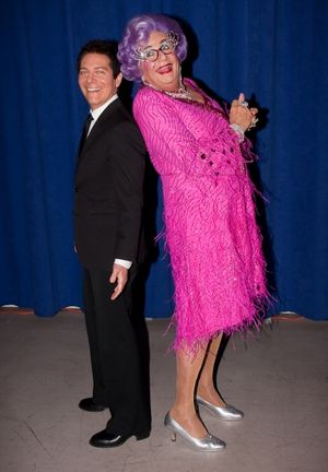 Michael Feinstein and Dame Edna @ BroadwayWorld Michael Feinstein and Dame Edna Photo