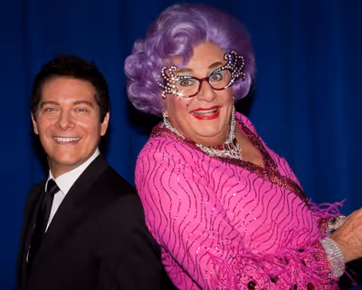Michael Feinstein and Dame Edna Photo