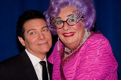 Michael Feinstein and Dame Edna Photo