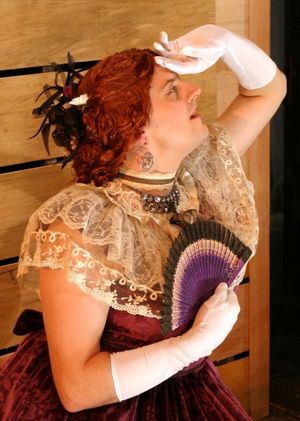 Widow Tillou grieves: Equity actor Nicholas Koesters* as the grieving Widow Tillou Photo