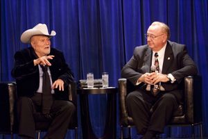 Tony Curtis with host Joseph Bauer @ BroadwayWorld Tony Curtis with host Joseph Bauer Photo