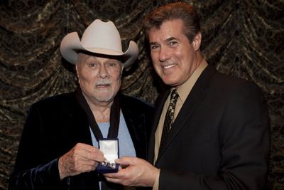 Tony Curtis with AMA Executive Director Mark Felicetti Photo