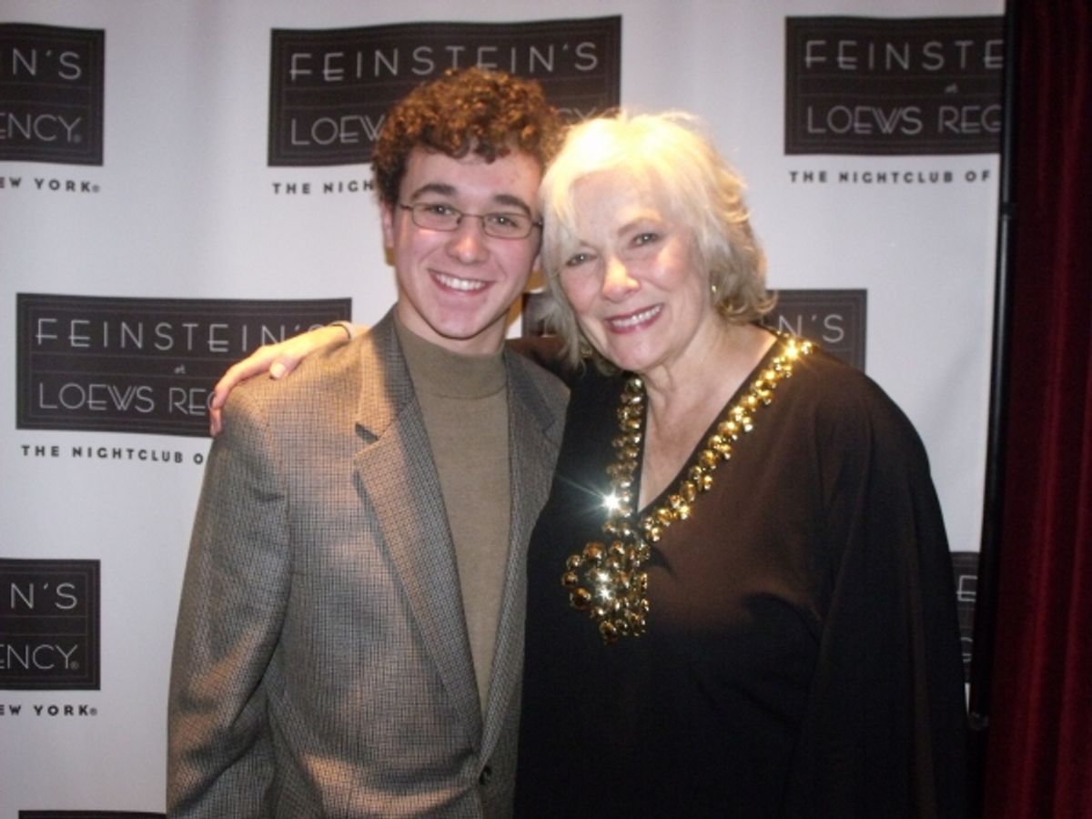 Betty Buckley with one of her students from Texas John Maddock at 