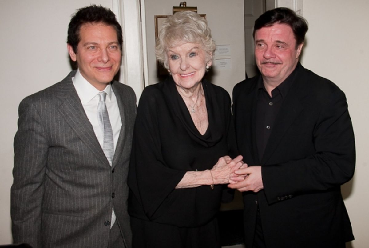 Michael Feinstein, Elaine Stritch and Nathan Lane at 