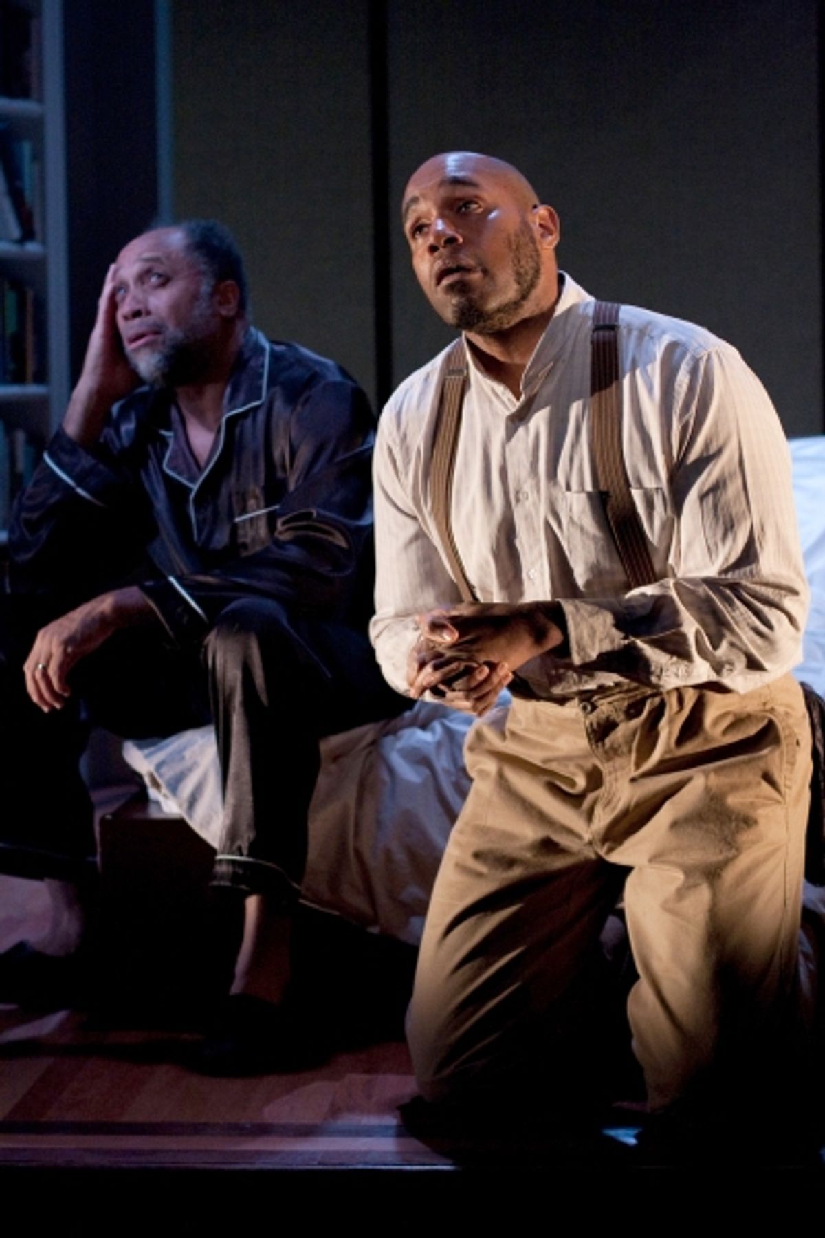 Johnnie Hobbs, Jr. as Lewis and Kes Khemnu as Simon/Rex/Jesse in Arden Theatre CompanyÃ¢â‚¬â„¢s production of Blue Door. at 