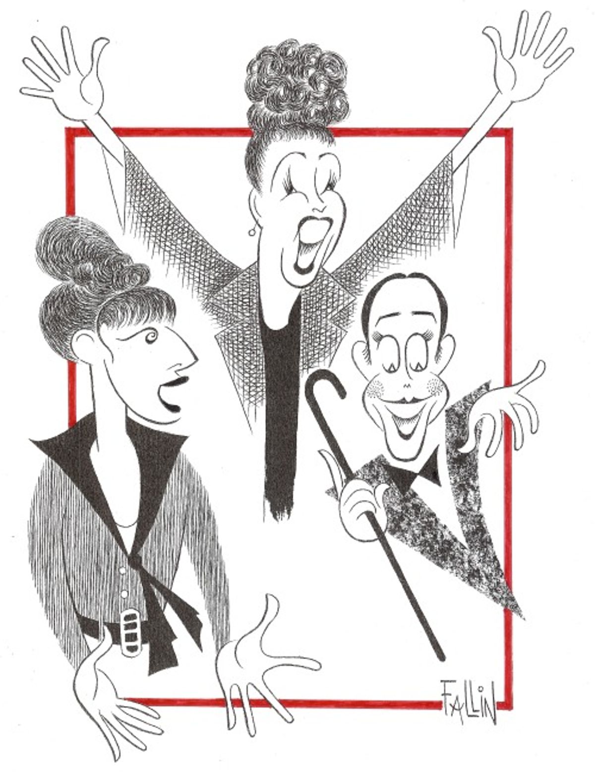 Barbra Streisand in FUNNY GIRL, Ethel Merman in GYPSY, and Joel Grey in CABARET at 