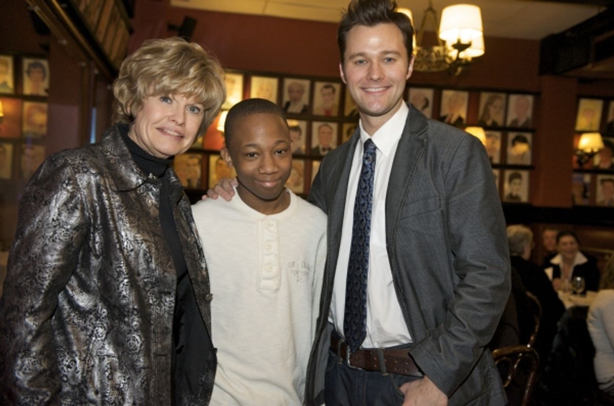 Pat Clemency with Elijah and Matthew Hydzik at WEST SIDE STORY Cast & Crew 'Make A Wish' Come True