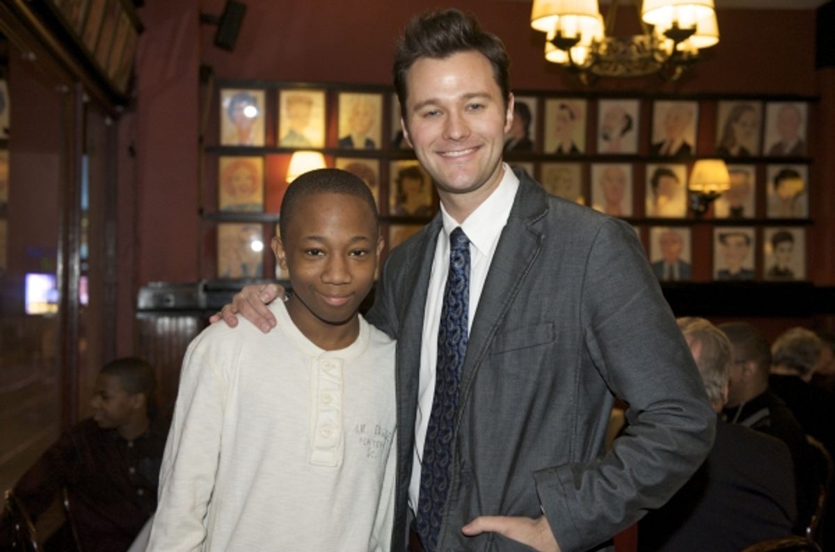Elijah and Matthew Hydzik at Sardi's at 