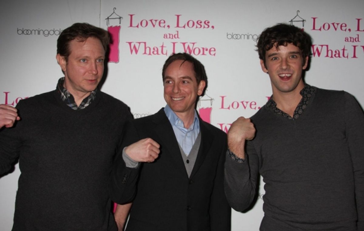 Matthew Schneck, Sam Breslin Wright, Michael Urie at 