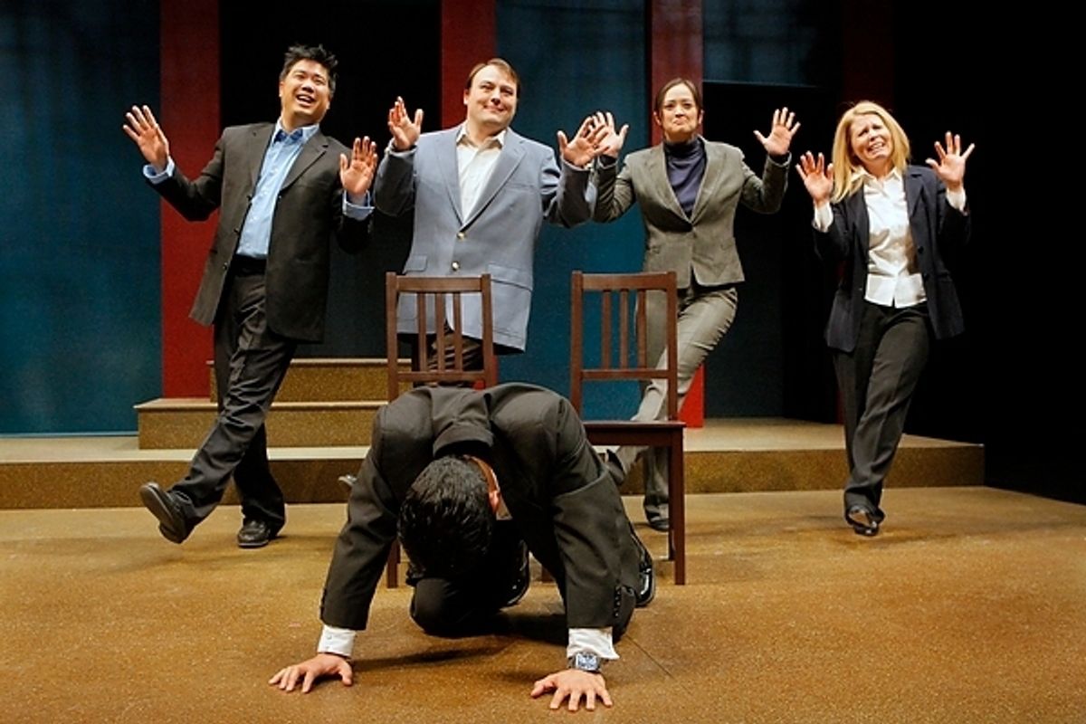 Randy Reyes (foreground), Allen Malicsi, Don Eitel, Erika Crane and Kim Kivens  at 