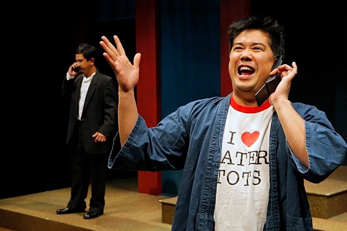 Randy Reyes (background) and Allen Malicsi at 