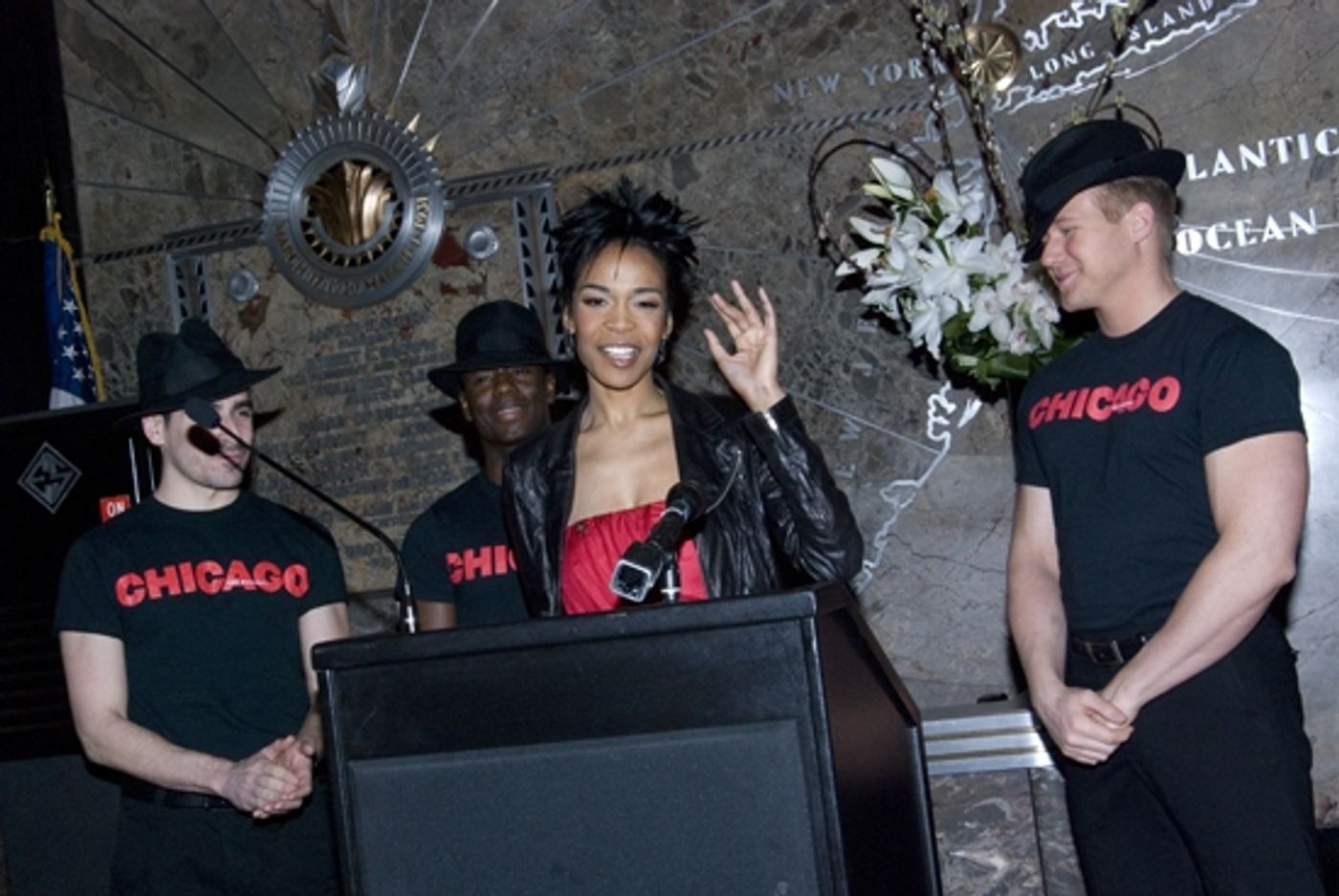 Photo Coverage: Michelle Williams Sets The Empire State Building Alight! Photo Coverage: Michelle Williams Sets The Empire State Building Alight! Image