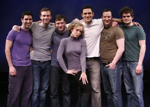 (L-R) Actors David Perlman, Christopher Ruth, Bobby Steggert, Nancy Anderson, Ivan Hernandez, Tally Sessions and Andrew Durand @ BroadwayWorld (L-R) Actors David Perlman, Christopher Ruth, Bobby Steggert, Nancy Anderson, Ivan He Photo