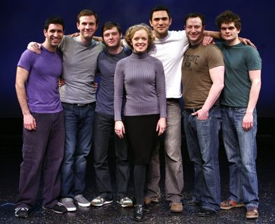 (L-R) Actors David Perlman, Christopher Ruth, Bobby Steggert, Nancy Anderson, Ivan He Photo