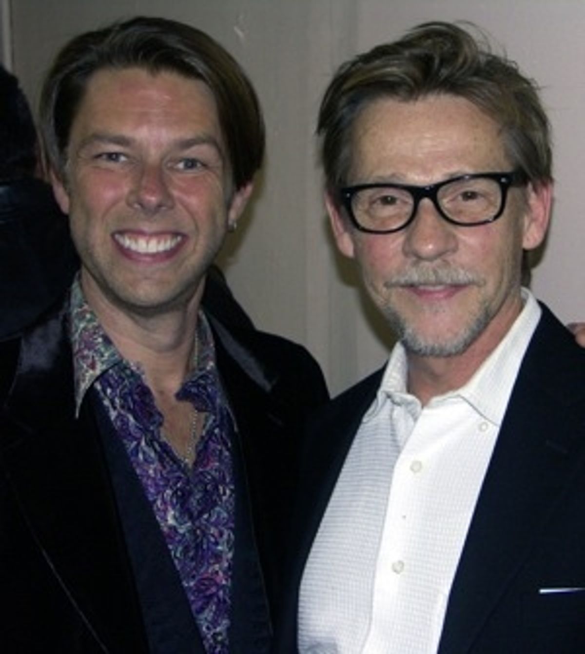 Blank Theatre Company Artistic Director (and director of 'Why Torture Is Wrong ...') Daniel Henning with actor Dennis Christopher at 