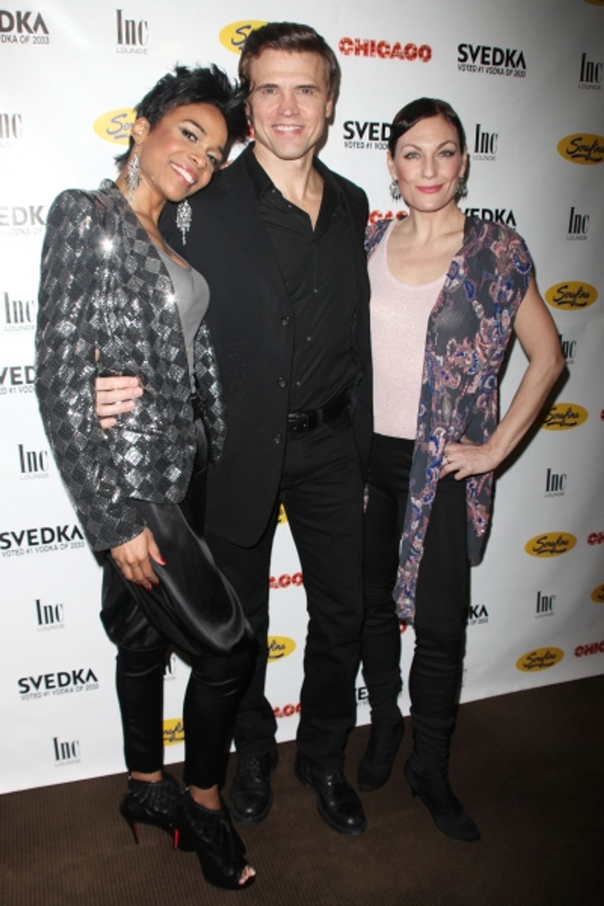 Michelle Williams, Brent Barrett and Terra C. MacLeod  at 