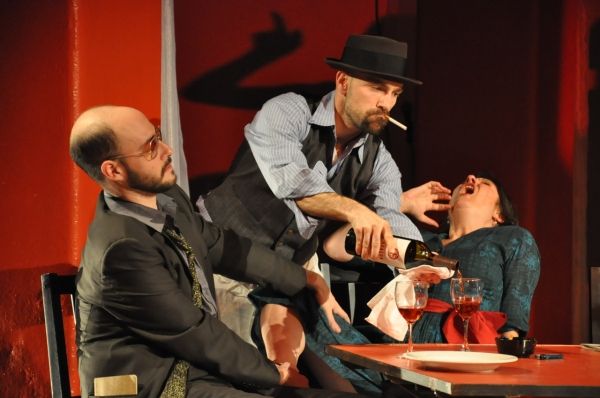 Luis Moreno (Barbesco), Khris Lewin (Roland) and Jodi Dick Photo